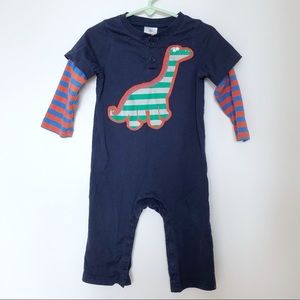 Hanna Andersson long sleeve dinosaur romper